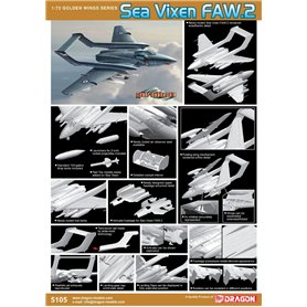 Dragon Cyber Hobby 5105 Sea Vixen Faw.2