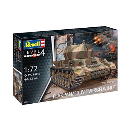 Revell 03267 Pojazd 1/72 AA Tank Iv "Wirbelwind" 2