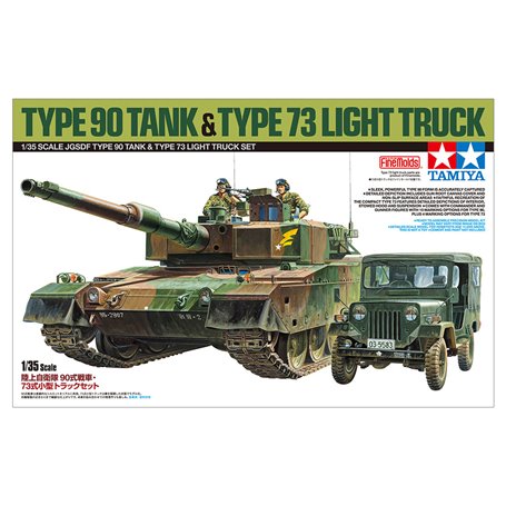 Tamiya 25186 JGSDF Type 90 Tank & Type 73 Light T.