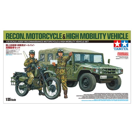 Tamiya 25188 JGSDF Reconnaissance Motorcycle & HMV