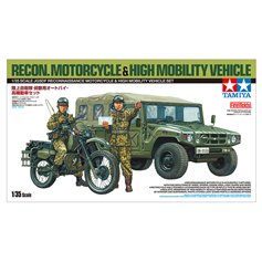 Tamiya 1:35 JGSDF Reconnaissance Motorcycle and HMV