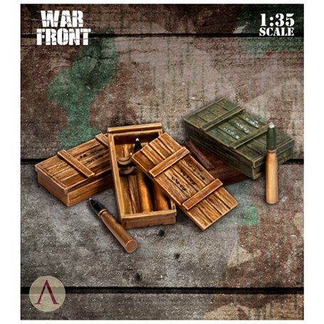 Scale75 1:35 German Supplies -ammo boxes and ammunition 2