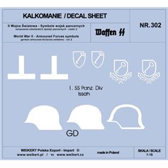 Weikert 1:16 Decals Marks of German armored divisions - vol.2