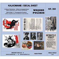 Weikert 1:35 Decals Propaganda posters - Posters and announcements in II RP (1935-39)