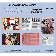 Weikert 1:35 Decals Propaganda posters - Posters and announcements in occupied Poland (1943-45) - vol.1