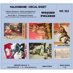 Weikert 1:35 Kalkomanie Afisze propagandowe - Plakaty i obwieszczenia w okupowanej Polsce (1943-45) - vol.2