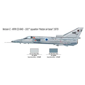 Italeri 1408 1/72 Kfir.C2
