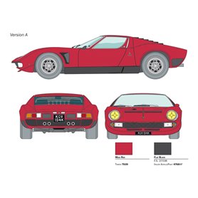 Italeri 3649 1/24 Lamborgini Miura SVJ