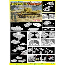Dragon 1:35 Heuschrecke IVb Grasshopper 10.5cm le.F.H.18/6(Sf.) Auf Geschuetzwagen III/IV