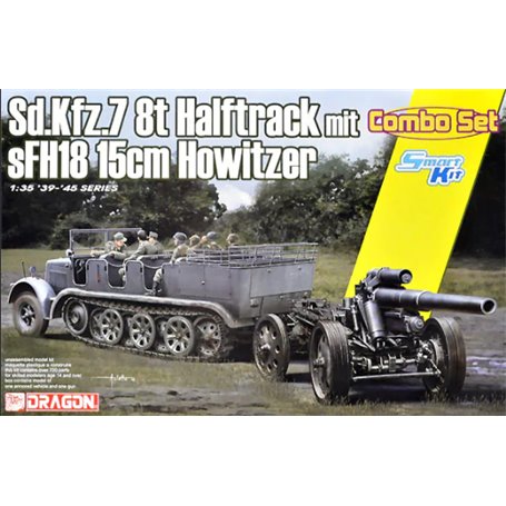 Dragon 1:35 Sd.Kfz.7 8(t) + sFH18 HOWITZER