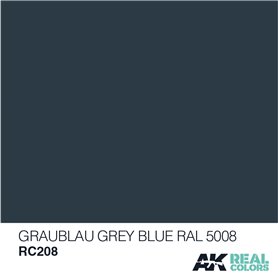 AK Real Colors RC208 Graublau-Grey Blue RAL 5008, 10 ml