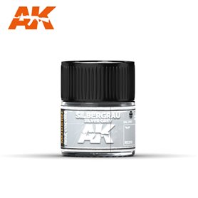 AK Real Colors RC210 Silbergrau -Silver Grey RAL 7001 10ml