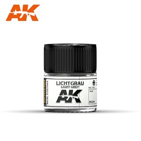 AK Interactive REAL COLORS RC214 Lichtgrau - Light Grey - RAL 7035 - 10ml 