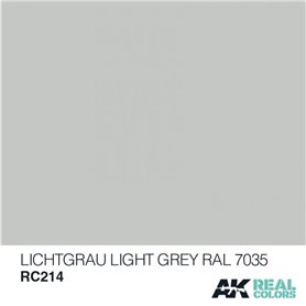 AK Interactive REAL COLORS RC214 Lichtgrau - Light Grey - RAL 7035 - 10ml