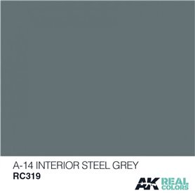 AK Interactive REAL COLORS RC319 A-14 Interior Steel Grey - 10ml