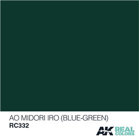 AK Interactive REAL COLORS RC332 Ao Midori Iro - Blue-Green - 10ml