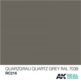 AK Interactive REAL COLORS RC216 Quarzgrau - Quartz Grey - RAL 7039 - 10ml