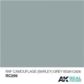 AK Real Colors RC299 RAF Camouflage (BARLEY) Grey BS381C/626 - 10ml