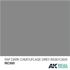 AK Real Colors RC300 RAF Dark Camouflage Grey BS381C/629 - 10ml