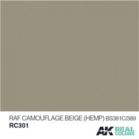 AK Interactive REAL COLORS RC301 RAF Camouflage Beige HEMP - BS 381C/389 - 10ml