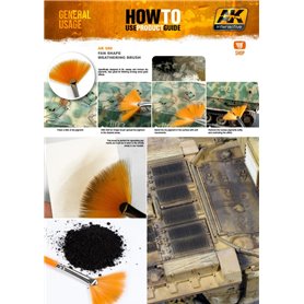 AK Interactive AK580 PĘDZELEK Weathering Brush Fan Shape