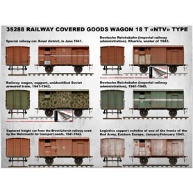 Mini Art 1:35 Railway Cover GoodsWagon 18t NTV TYPE