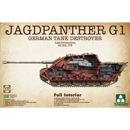 Takom 2106 Jagdpanther G1 Late Prod. Sd.Kfz.173
