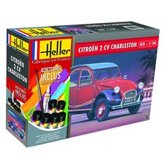 Heller 1:24 Citroen 2 CV Charleston - STARTER SET - w/paints 