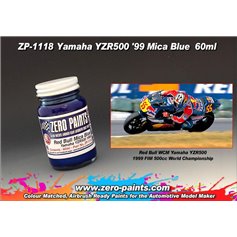 Zero Paints 1118 YAMAHA YZR500 1999 - RED BULL MICA BLUE - 60ml