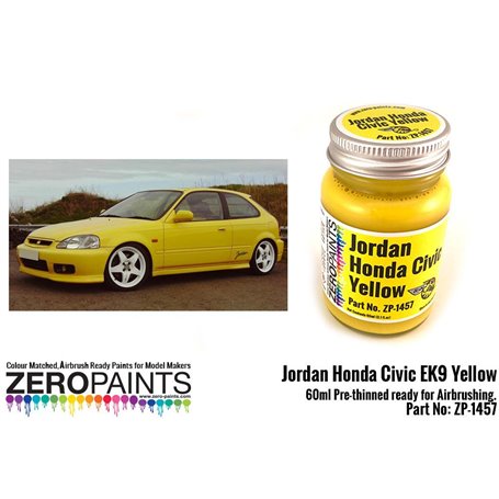 Zero Paints 1457 Jordan honda Civic Yellow 60ml