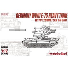 Modelcollect 1:72 E-75 w/128mm Flak 40 gun 