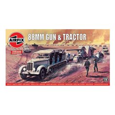 Airfix VINTAGE CLASSICS 1:76 88MM GUN AND TRACTOR 
