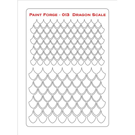 Szablon Dragon Scale L
