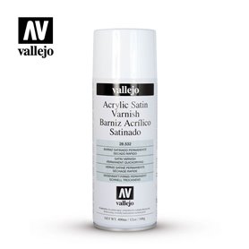 Vallejo ACRYLIC SATIN VARNISH - Lakier akrylowy w sprayu - SATYNOWY - 400ml