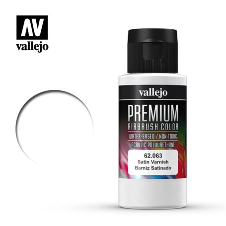 Vallejo Premium Lakier satynowy bezbarwny