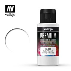 Vallejo PREMIUM AIRBRUSH COLOR - Lakier bezbarwny - SATYNOWY - 60ml