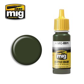 Ammo of MIG 001 OLIVEGRUN - RAL 6003 - OPT.1 - 17ml