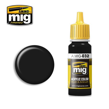 Ammo of MIG Farba akrylowa SATIN BLACK