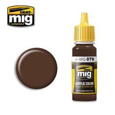 Ammo of MIG Farba akrylowa Medium Brown Dark Earth - BS 450 - 17ml