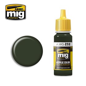 Ammo of MIG Farba akrylowa Schwarzgrun - RLM 70 - 17ml