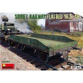 Mini Art 1:35 SOVIET RAILWAY FLATBED 16.5 - 18.0T