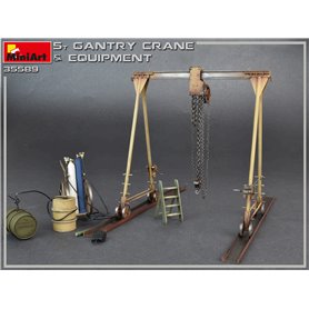 Mini Art 35589 5 Ton Gantry Crane& Equipment