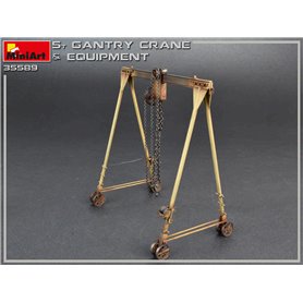 Mini Art 35589 5 Ton Gantry Crane& Equipment