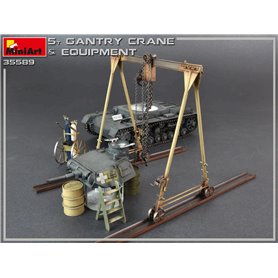 Mini Art 35589 5 Ton Gantry Crane& Equipment