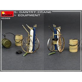 Mini Art 35589 5 Ton Gantry Crane& Equipment