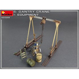 Mini Art 35589 5 Ton Gantry Crane& Equipment