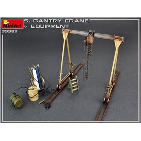 Mini Art 35589 5 Ton Gantry Crane& Equipment