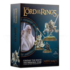LORD OF THE RINGS - MIDDLE EARTH - Gandalf The White & Peregrin Took