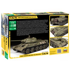 Zvezda 1:35 T-34-76 mod.1943 Uralmash Soviet WWII medium tank 