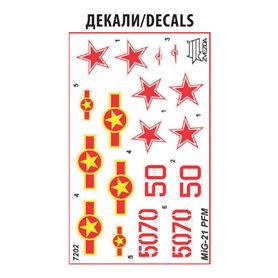 Zvezda 1:72 MIG-21 PFM Soviet fighter